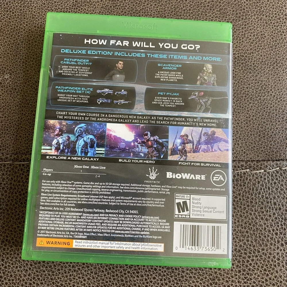 Mass Effect: Andromeda -- Deluxe Edition (Microsoft Xbox One, 2017)
